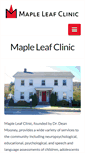 Mobile Screenshot of mapleleafclinic.com